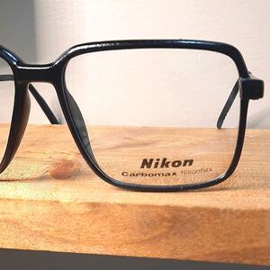 VINTAGE Eyeglass Frame by NIKON Rx'able black prescription glasses NOT PRE-OWNED